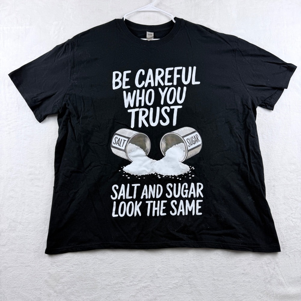 Digiprint Apparel T-Shirt Salt and Sugar Graphic Black‎ 3XL